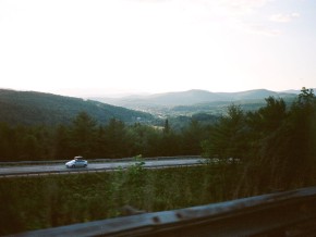 Cars driving down a motorway