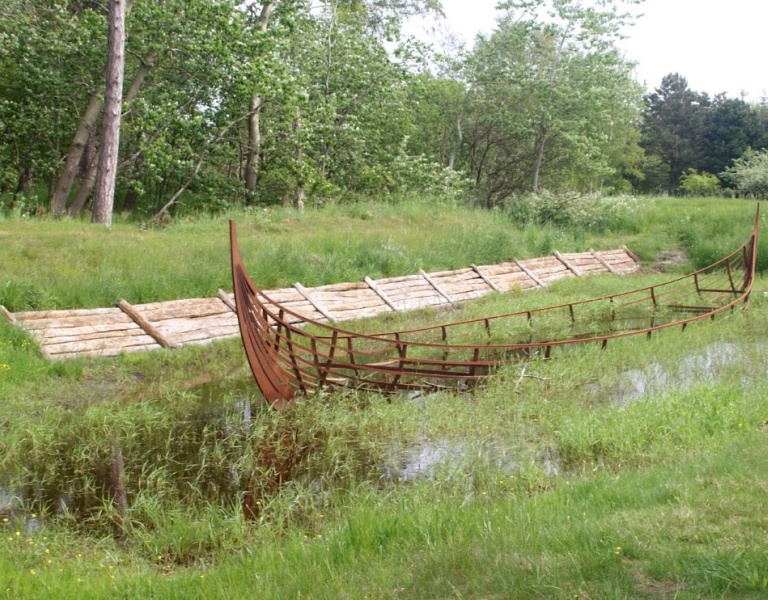 Viking boat remains on Samso